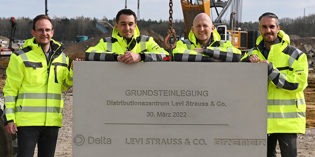 Levi s Strauss Grundsteinlegung Neubau Grosse Heide DoWulfen 30 03 2022 Foto Bludau 235